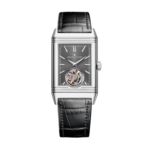 Jaeger-LeCoultre Q392845J : Reverso Tribute Tourbillon Stainless Steel / Grey