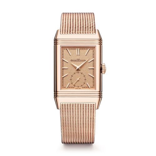 Jaeger-LeCoultre Q713216J : Reverso Tribute Monoface Small Seconds Pink Gold / Pink / Mesh