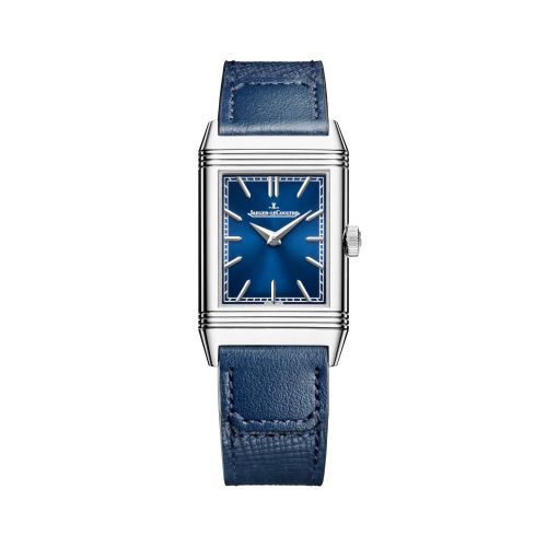 Jaeger-LeCoultre Q716848J : Reverso Tribute Monoface Midsize Stainless Steel / Blue