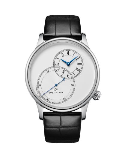 Jaquet Droz J006030240 : Grande Seconde 43 Decentree Silver / Stainless ...