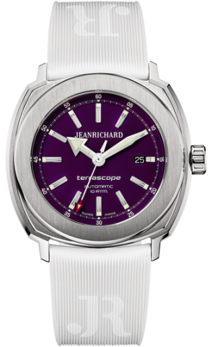 JeanRichard 60500-11-D01-FK7A : Terrascope Stainless Steel / Purple