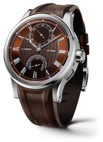 Leroy LL200/4 : Automatic Deck Chronometer White Gold Brown