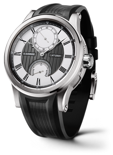 Leroy LL200/7 : Automatic Deck Chronometer White Gold Grey / Silver