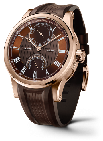 Leroy LL201/3 : Automatic Deck Chronometer Pink Gold Brown