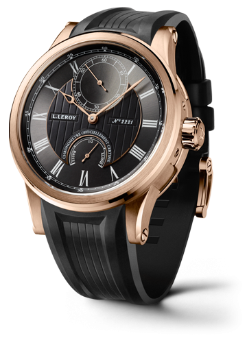 Leroy LL201/5 : Automatic Deck Chronometer Pink Gold Anthracite