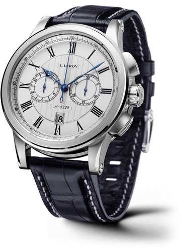 Leroy LL202/1 : Automatic Deck Chronograph White Gold Silver