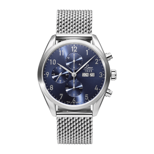 Laco 861916 : Chronographs Phoenix / Stainless Steel / Blue » WatchBase