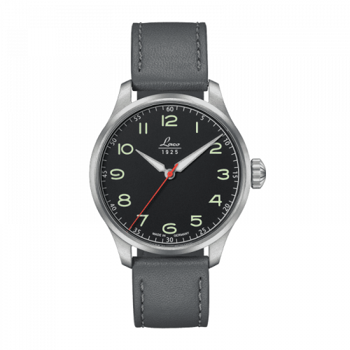 Laco 861610.2 : Pilot Watch Special Models Black Automatic / Stainless Steel / Black