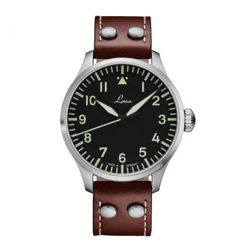 Laco 861688.2 : Pilot Watch Basic Augsburg Stainless Steel / Black