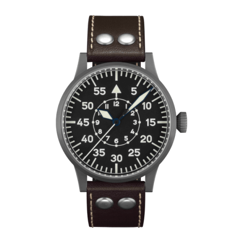 Laco 861747 : Pilot Watch Original Leipzig Stainless Steel / Black