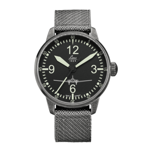 Laco 861901 : Pilot Watch Special Models DC-3 / Stainless steel / Black