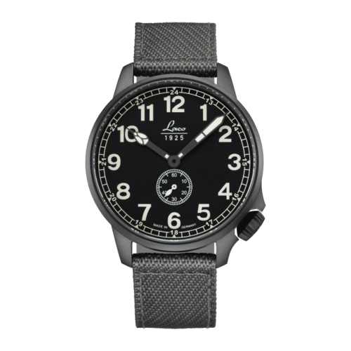 Laco 861908 : Pilot Watch Special Models JU / Stainless steel / Black