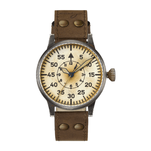 Laco 861944 : Pilot Watch Original Wien Erbstück Stainless Steel / Superluminova