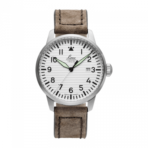 Laco 861971 : Pilot Watch Special Models Basel / Stainless Steel / White