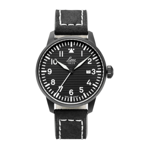 Laco 861972 : Pilot Watch Special Models Model Luzern / Stainless steel / Black