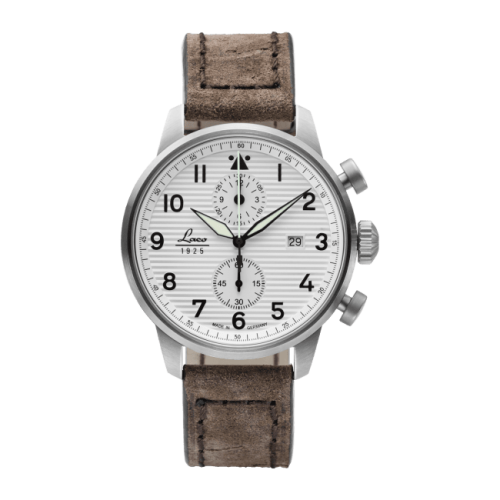 Laco 861974 : Pilot Watch Special Models Bern / Stainless Steel / White