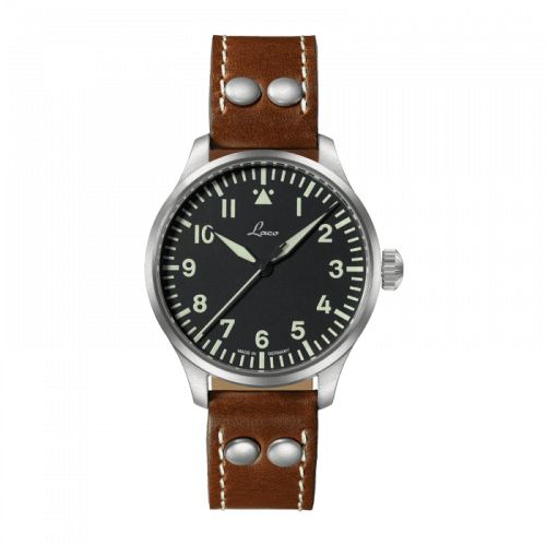 Laco 861988 : Pilot Watch Basic Augsburg Stainless Steel / Black