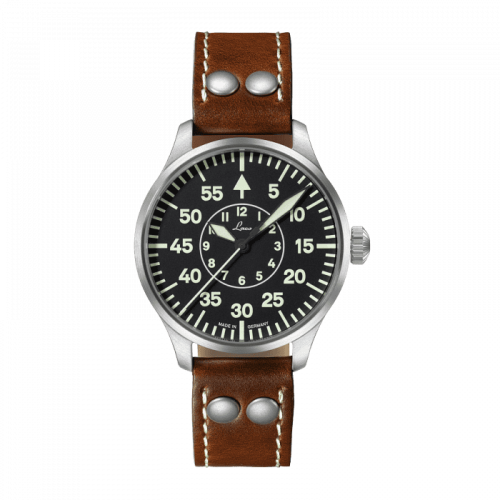 Laco 861990 : Pilot Watch Basic Aachen Stainless Steel / Black