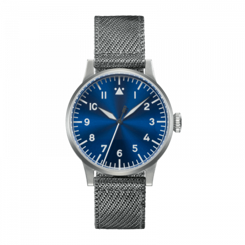 Laco 862083 : Pilot Watch Original Münster Blaue Stunde Stainless Steel / Blue