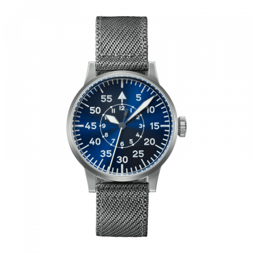 Laco 862084 : Pilot Watch Original Leipzig Blaue Stunde Stainless Steel / Blue