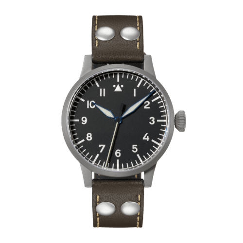 Laco 862094 : Pilot Watch Original Heidelberg Erbstück Stainless Steel / Black