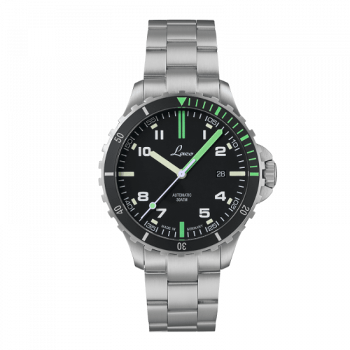 Laco 862107.MB : Squad Watch Amazonas MB / Stainless steel / Black