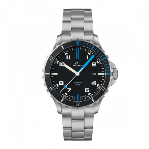 Laco 862108.MB : Squad Watch Atlantik MB / Stainless steel / Black