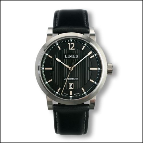 Limes U6017-LA1.3 : Chyros Automatic - Black / black leather strap