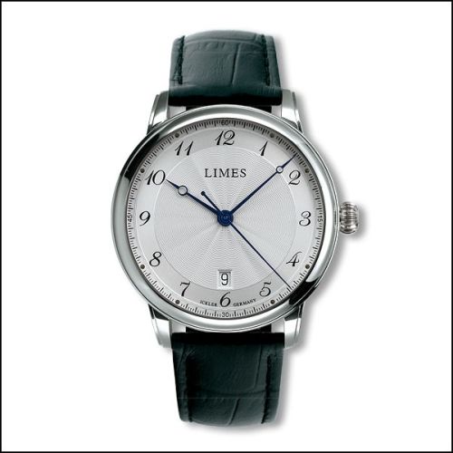 Limes U6282C-LA5.1 : Pharo Cartouche A - Silvered dial - Black leather strap