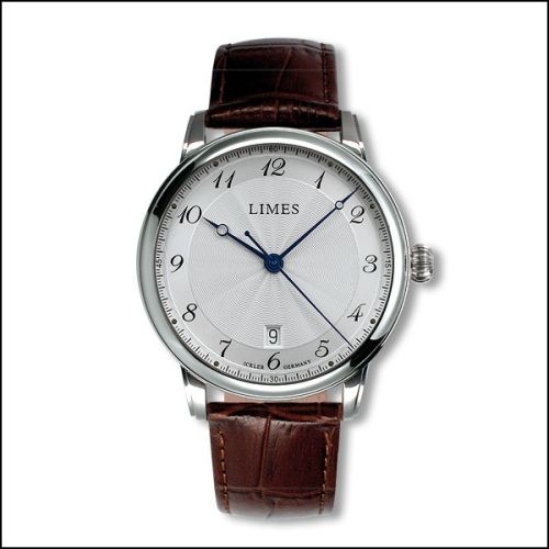 Limes U6282C-LA5.2 : Pharo Cartouche A - Silvered dial - Brown leather strap