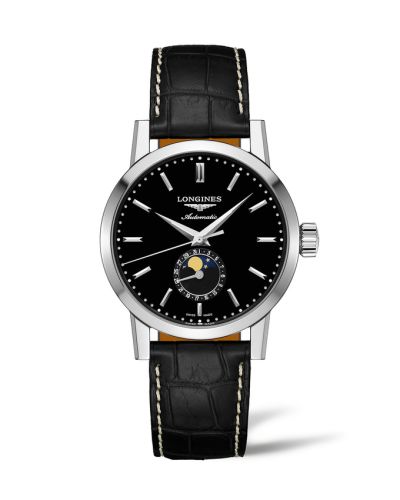 Longines L4.826.4.52.0 : 1832 Moonphase 40 Stainless Steel / Black