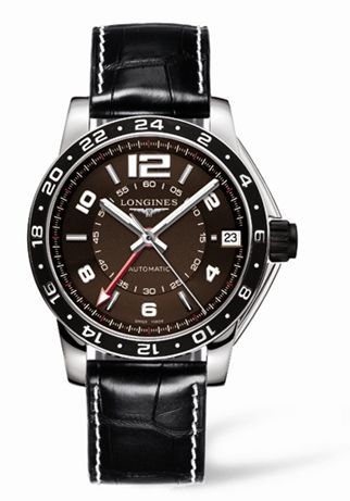 Longines L3.668.4.66.2 : Admiral GMT Brown