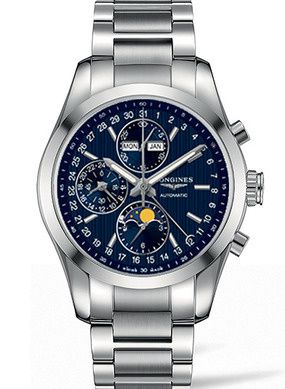 Longines L2.798.4.96.6 : Conquest Classic Moonphase Stainless Steel / St. Moritz 2017
