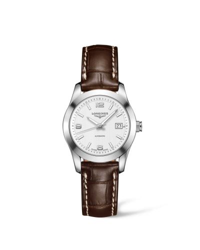 Longines L2.285.4.76.3 : Conquest Classic Automatic 29.5 Stainless Steel / White / Strap
