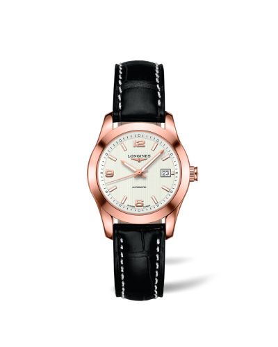 Longines L2.285.8.76.3 : Conquest Classic Automatic 29.5 Red Gold / White