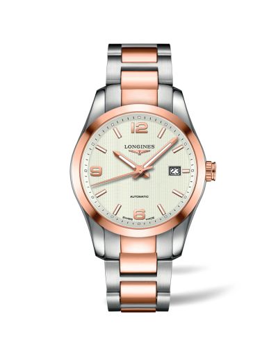 Longines L2.785.5.76.7 : Conquest Classic Automatic 40 Stainless Steel / Red Gold / Silver