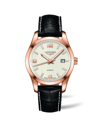 Longines L2.785.8.76.3 : Conquest Classic Automatic 40 Red Gold / Silver