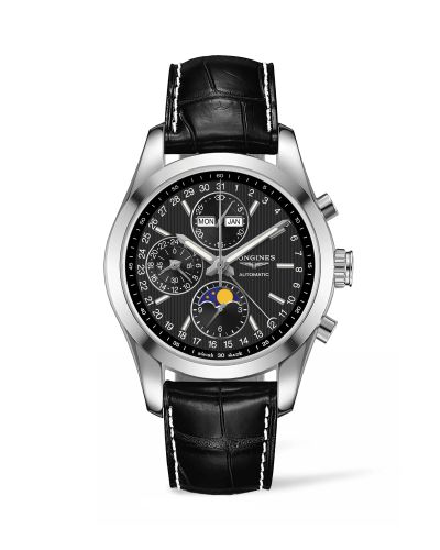 Longines L2.798.4.52.3 : Conquest Classic Moonphase Stainless Steel / Black
