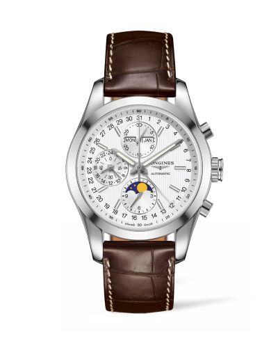 Longines L2.798.4.72.3 : Conquest Classic Moonphase Stainless Steel / Silver