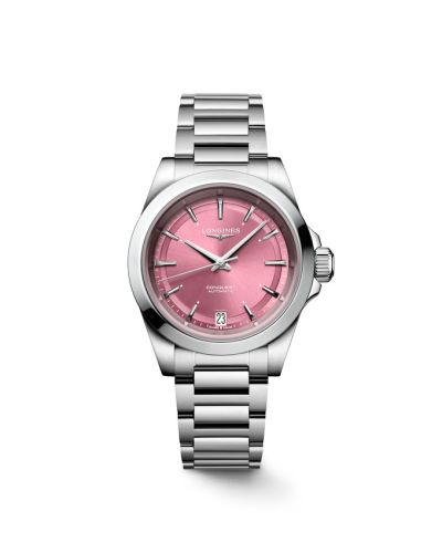 Longines L3.430.4.99.6 : Conquest 34 Stainless Steel / Pink  / Bracelet