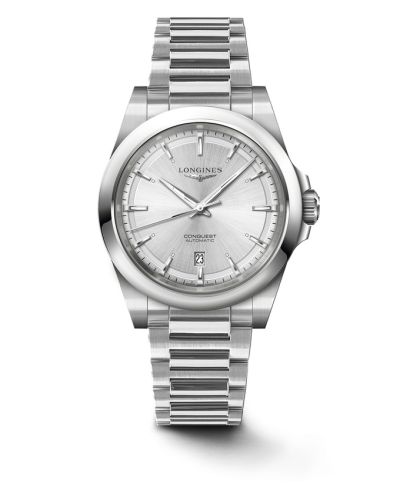 Longines L3.830.4.72.6 : Conquest 41 Stainless Steel / Silver / Bracelet