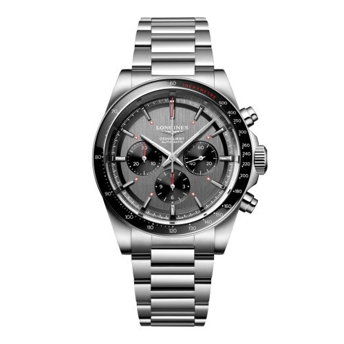 Longines L3.836.4.52.9 : Conquest Chronograph 42 Stainless Steel / Grey / Ski Edition