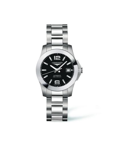 Longines L3.276.4.58.6 : Conquest 29.5 Automatic Stainless Steel Black