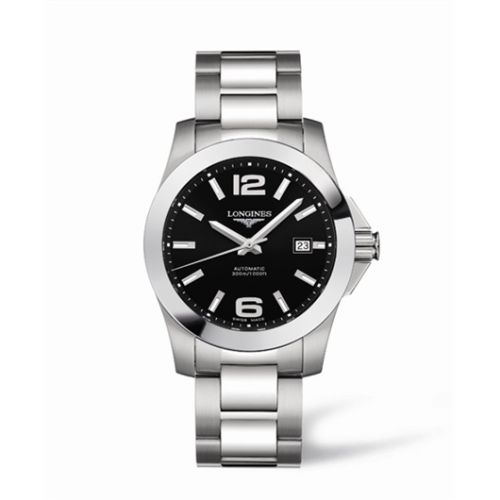 Longines L3.658.4.56.6 : Conquest Automatic 41mm Black