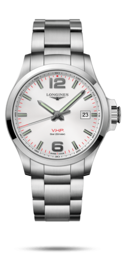 Longines L3.726.4.76.6 : Conquest V.H.P. 43 Stainless Steel / Silver / Bracelet