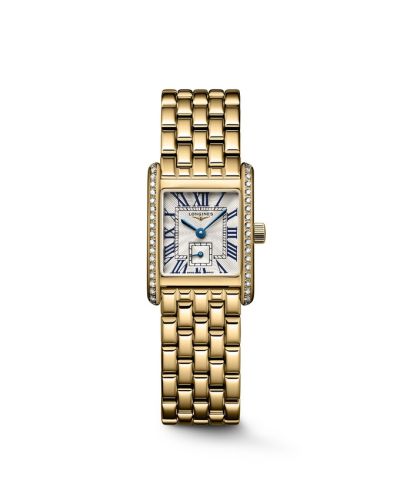 Longines L5.200.7.71.6 : Mini Dolcevita 21.5 Quartz Yellow Gold - Diamond / Silver / Bracelet