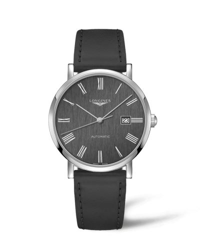 Longines L4.911.4.71.2 : Elegant Collection Automatic 41 Stainless Steel / Anthracite - Roman