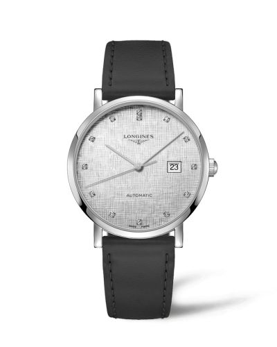 Longines L4.911.4.77.2 : Elegant Collection Automatic 41 Stainless Steel / Silver - Linen