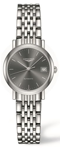Longines L4.309.4.72.6 : Elegant Collection 25.5 Automatic Stainless Steel / Grey / Bracelet