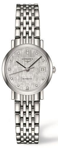 Longines L4.309.4.77.6 : Elegant Collection 25.5 Automatic Stainless Steel / Silver / Bracelet